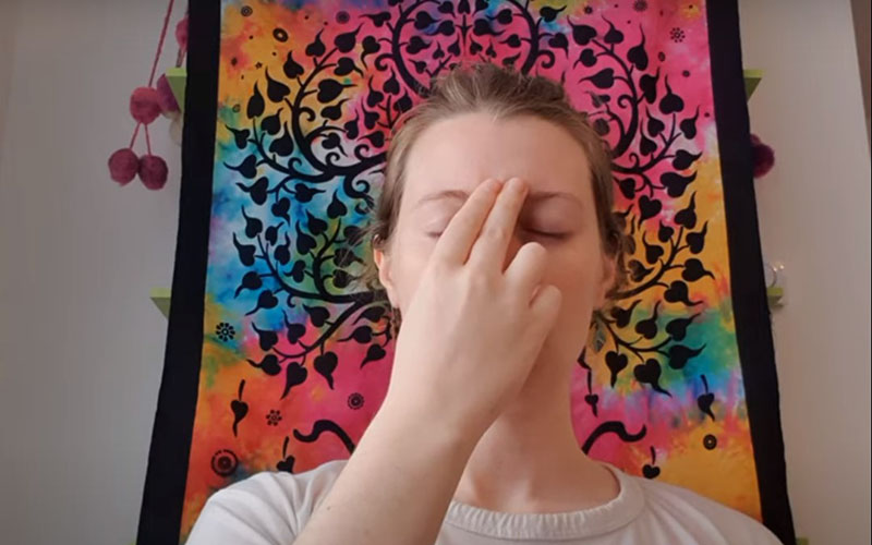 Respiración alterna o Nadi Sodhana - foto de introducción.