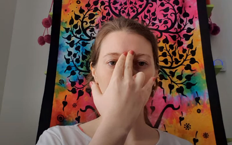 Respiración Solar o Eka Surya Bheda - foto de introducción.